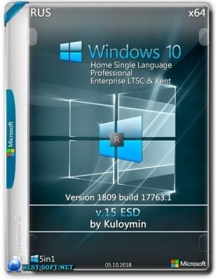 Windows 10 PRO/HSL/LTSC & Kent x64 1809 by kuloymin v15 (esd)