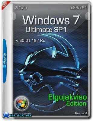 Windows 7 Ultimate SP1 (x86/x64) Elgujakviso Edition (v.30.01.18)