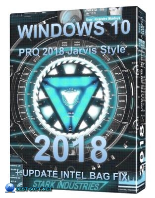 Windows 10 PRO (2018) Intel bag fix + Jarvis style x64