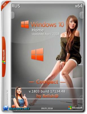 Windows 10 Home {x64} Bellish@ /"Compact" .iso NT { v.1803 build 17134.48}
