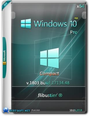 Windows 10 Pro Compact 1803 build 17134.48 {x64} by flibustier