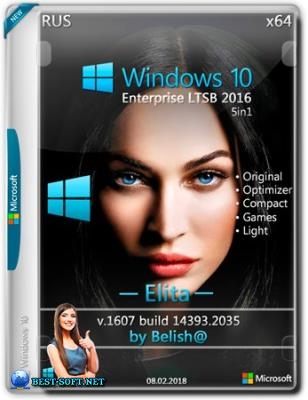 Windows 10 LTSB-2016 Elita Bellish@ [Ru-Ru].iso NT=(14393.2035) (x64)