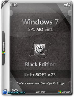 Windows 7 SP1 x64 5in1 Black Edition v.23 by KottoSOFT