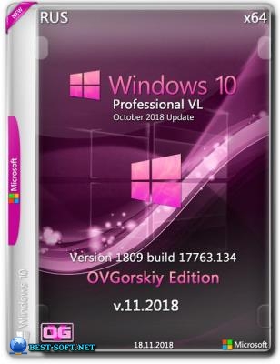 Windows 10 Professional VL 1809 RS5 RU by OVGorskiy 2DVD (x86-x64) (2018)