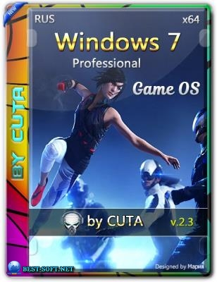 Windows 7 Professional SP1 Game OS 2.3 by CUTA x64bit