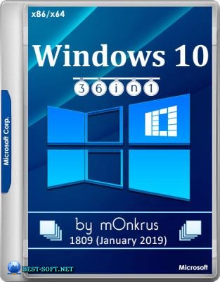Windows 10 (v1809-Jan) RUS-ENG x86-x64 -36in1- KMS (AIO)