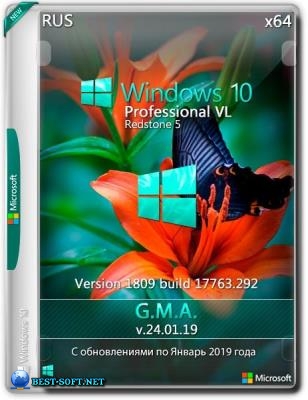 Windows 10 PRO VL RS5 x64 RUS G.M.A. v.24.01.19