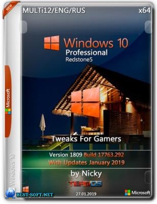Windows 10 Pro RS5 + tweaks For Gamers and user by Nickyseb (x64) (Multi-12) [28/01/2019]