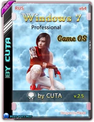 Windows 7 Professional SP1 Game OS 2.5 by CUTA x64