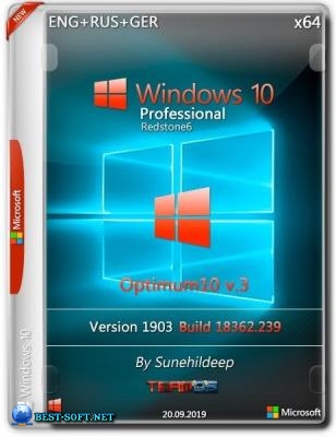 Windows 10 Pro 1903 Optimum v.3 By Sunehildeep (x64)