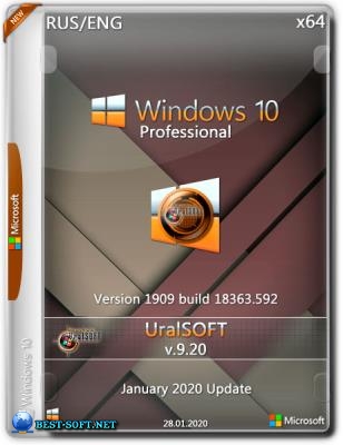 Windows 10 x86x64 Pro (1909) 18363.592 by Uralsoft