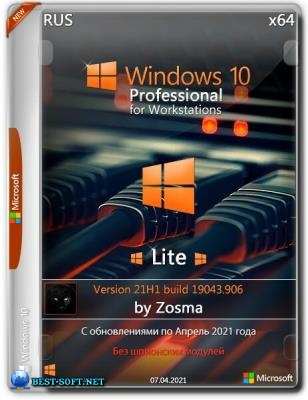 Windows 10 Pro for Workstations v.21H1 build 19043.906 by Zosma (x64)