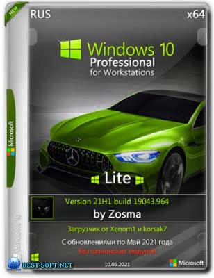 Windows 10 Pro For Workstations x64 Lite 21H1 build 19043.964 by Zosma