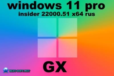 Windows 11 PRO Insider 22000.51 x64 RUS [GX]