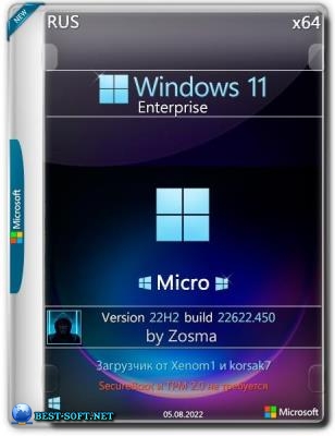 Windows 11 Enterprise x64 Micro 22H2 build 22622.450 by Zosma