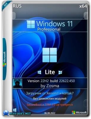 Windows 11 Pro x64 Lite 22H2 build 22622.450 by Zosma