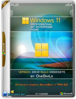 Windows 11 22H2 x64 Rus by OneSmiLe [22623.875]