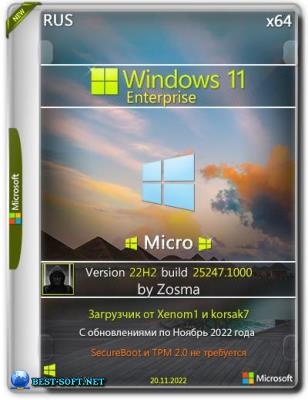 Windows 11 Enterprise x64 Micro 22H2 build 25247.1000 by Zosma