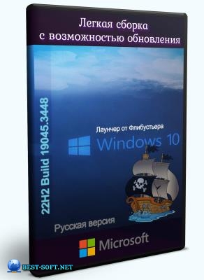 Windows 10 22H2 19045.3448 с установщиком Флибустьера x64 by Revision