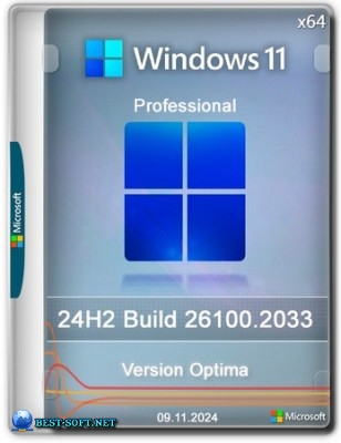 Windows 11 Pro 24H2 Build 26100.2033 Optima