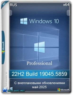 Windows 10 Pro 22H2 Build 19045.5859 Update 2025-05-28