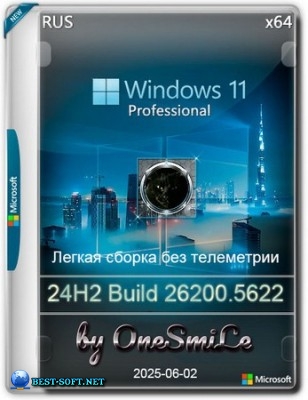 Windows 11 Pro by OneSmiLe 24H2 build 26200.5622