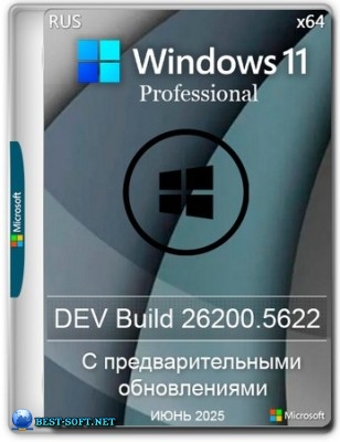 Windows 11 Pro Русская 24H2 Build 26200.5622 Dev