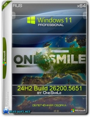 Windows 11 Pro by OneSmiLe 24H2 build 26200.5651