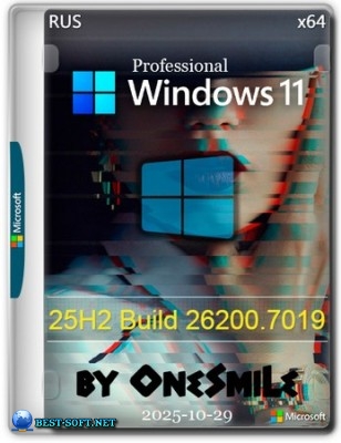 Windows 11 Pro 25H2 build 26200.7019 by OneSmiLe