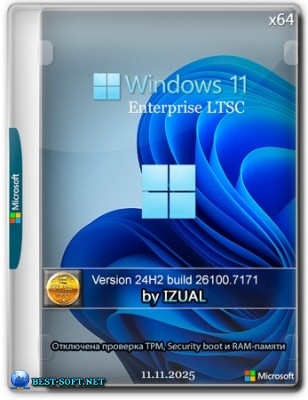 Windows 11 24H2 (build 26100.7171) Enterprise LTSC by Izual Soft