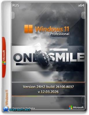 Windows 11 Pro by OneSmiLe 24H2 build 26100.8037