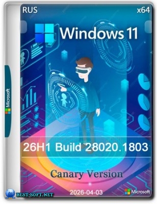 Windows 11 Pro 26H1 Build 28020.1803 Canary